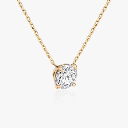 0.25 CT-1.0 CT Round Solitaire F/VS Lab Grown Diamond Necklace - Camila Brown