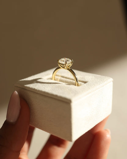 1.50 CT Asscher Cut Lab Grown Solitaire Engagement Ring